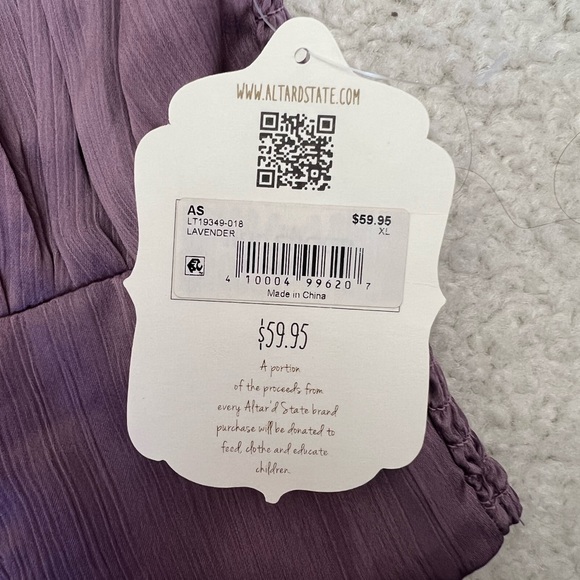 Purple Ruffled Crop Top - Picture 2 of 4